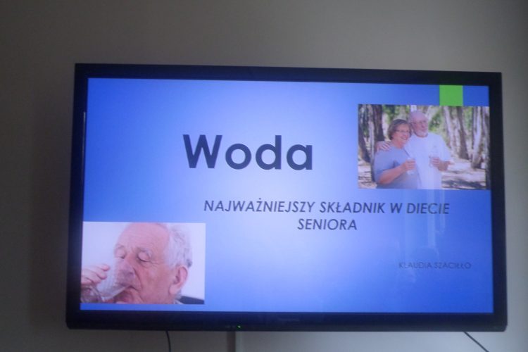 21.03.2018 Prelekcja ” Woda- najważniejszy składnik w diecie seniora”