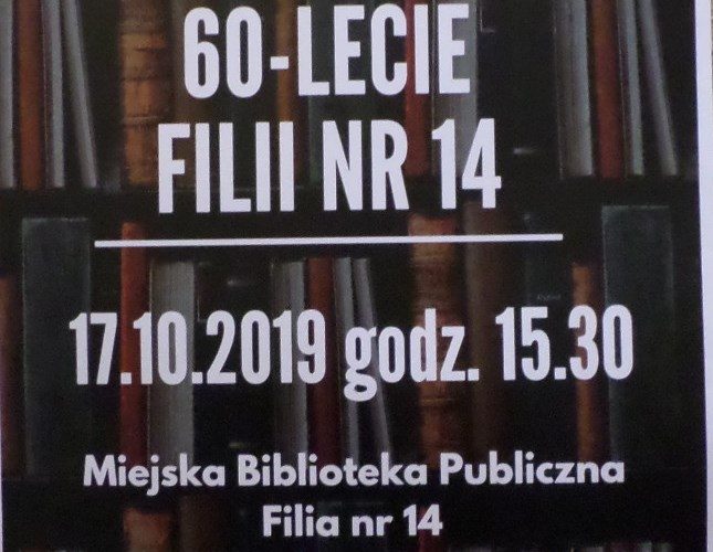 17.10.2019 60-lecie MBP filia nr 14 w Zabrzu